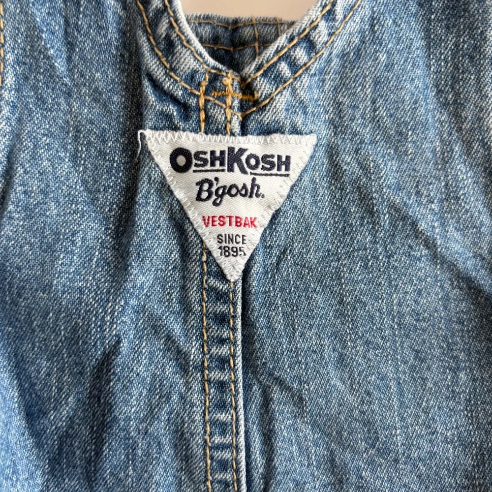 Oshkosh Bgosh‎ 18M Denim Shortalls Y2K Carpenter Blue Jean Overalls Medium Wash